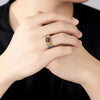 Thai Silver Mens Rings Vintage Punk Style Hip Hop Pythons Snake Eye Unique Crafts Red Ring Opening Adjustable Jewelry - Image 5