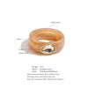 63mm Resin Acrylic Crystal Thick Bracelet Bangle Autumn Winter Style Statement Wrist Jewelry - Image 6