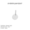 Minimalist Geometric Round Pendant Homemade Bracelet and Necklace Making Accessories - Image 7