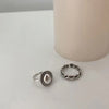 Silver Rings Couples Accessories Vintage Twist Design Round Shape Geometric Thai Silver Jewelry - Image 6