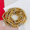 CZ Beads Bracelets Gold Plated Beads Multilayer Beaded Bracelet for Women Gifts - Image 1