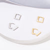 Minimalist Square Rectangle Hoop Earrings For Women Elegant Gold Color Huggie Hoops Anniversary Jewelry - Image 6