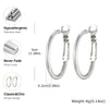 316L Stainless Steel Large Circle Huggie Hoops Classic Big Hoop Earrings 25mm to 70mm Gold Silver Color - Image 6
