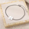 Stainless Steel Bracelets Classic Lucky Clovers Pendant Hip Hop Bracelet For Women Jewelry High-quality Everyday Wear - Image 5