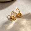 Chic Bow Tie Pendant Drop Hoop Huggie Earrings Gold Plated Matel Bowknot Earrings Charm Jewelry - Image 1