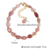Multicolor Bead Bracelet with Square Spacer Details and Stone-Look Options - Image 5
