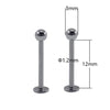 2PC Punk Stainless Steel Spike Ball Labret Lip Piercing Devil Studs Cone Conch Helix Cartilage Earrings Falt Piercings Jewelry - Image 13