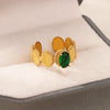 Gemstone Flower Stainless Steel Rings Zircon Adjustable Ring Women Wedding Anti Fading Jewelry Vacation Accessories Gift - Image 22