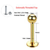 1PC ASTM Titanium Tragus Piercings Labret Stud Lip Rings Helix Piercing Ear Oreja Cartilage Earring 14G 16G Body Jewelry - Image 9