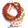 Handmade Beads Necklace Jewelry Resin Acrylic Chain Statement Stainless Steel Multi-Color Collar Accessories - Image 1