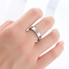 Unisex Classic Stainless Steel Diamond Ring Accessory for Men And Women Jewelry Gift Size 5-11 - Image 3