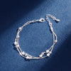 Silver Chain Stars Bracelets For Women Charms Party Wedding Jewelry Holiday Gifts - Image 1