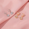 Shiny Maple Leaves Earrings for Women Creative Leaves Pendant Copper Hoop Earrings Jewelry Gifts for Bestfriend Girl - Image 6