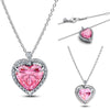 Silver Four-Leaf Clover Butterfly Star Moon Heart Key Necklace For Women Jewelry Valentine's Day Gift - Image 2