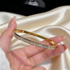 Gold Plated Stainless Steel Bangle Bracelet for Women Jewelry Accessory Mother's Day Gift - Image 6