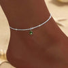 Simple Temperament Sparkling Anklet for Women Bohemia Cross Heart Pendant Adjustable Chain Anklet Niche Design Jewelry Gifts - Image 1