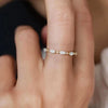 Simple Stylish Female Finger-ring with Marquise Round Cubic Zirconia Women Rings Versatile Jewelry Bulk - Image 2