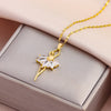 Sweet Sexy Zircon Crystal Series Pendant Necklaces For Women Female Stainless Steel Neck Chain Jewelry Girls Party Gift - Image 2