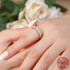Iris Ring Lace Band Silver Half Eternity Stackable Ring for Women Engagement Retro Gift - Image 2