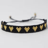Adjustable Multicolor Heart Bead Bracelet with Woven Pattern - Image 32