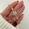 Y2K Fairy Pink Crystal Zircon Sakura Flowers Bracelet for Women Sweet Cherry Blossom Moon Bow Knot Jewelry Gifts - Image 12