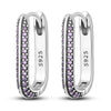 Silver Heart Hoop Earrings Inlaid Zircon CZ Infinity Love Golden Earrings For Women Wedding Gift Jewelry - Image 6