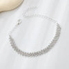 Shining Lozenge Chain Anklet for Women Silver Color Summer Beach Ankle Bracelet Barefoot Sandals Foot Jewelry - Image 5