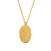 Stainless Steel Month Pendant Necklace in Gold-Tone - Image 9