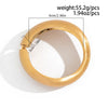 Chunky Heavy Wide Metal Water Drop Bangles for Women Gold Color Open Cuff Thick Irregular Wave Bangle Bracelet Jewelry - Image 13