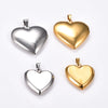 Stainless Steel Love Heart Photo Locket Pendant for Women Men Openable Picture Box Frame Charms Chain Necklace Metal Jewelry - Image 5