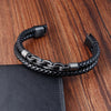 Leather Bracelet Infinity Shape Special Pattern Men's Bracelet for Men Stainless Steel Jewelry Accessories Gift - Image 6
