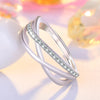 Silver Ring Sparkle Zircon for Women Rings Wedding Jewelry Accessories Party Gift - Image 6