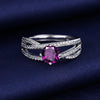 Silver Cubic Zirconia Ring for Women, Adjustable Sparkling Open Ring, Wedding Party Jewelry Gift - Image 10