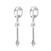 2pcs Stainless Steel Non Pierced Clip On Earrings for Men Women Magnetic Stud Earrings Punk Dangle Huggie Hoop Earrings Set - Image 14