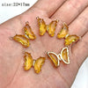 5pcs/lot Colorful Crystal Butterfly Pendant Glass Gradient Charms For Korean Women Necklace Choker Jewelry Accessories - Image 24