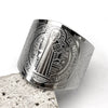 Catholic Saint Benedict Medallion Adjustable Rings for Women Men Stainless Steel Open Finger Ring Amulet Jewelry San Benito - Image 1