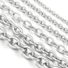 5 yard/roll 3/4/5/7/8mm Stainless Steel Chains O-Shaped Bulk Link Chains Necklace Link For Jewelry Accessories Hand Made Chain - Image 5