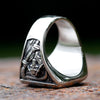Vintage Mens 316L Stainless Steel Rings for Men Death Sickle Domineering Skull Ring Men's Hip-hop Punk Party Jewelry Gift - Image 5