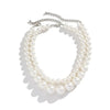 2Pcs/Set Exaggerated Big Imitation Pearl Clavicle Chain Necklace for Women Wed Bridal Goth Beads Choker Grunge Jewelry Steampunk - Image 5