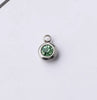 60 piece/lot Stainless Steel Crystal Pendant steel Gold Color 12 Birthstone Charm Round 6mm 6.5mm Rhinestones Charms - Image 10