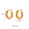 Dream Anti-allergenic Gold Plated Stainless Steel Hoop Earrings For Women Oversize Small Loop Earring - Image 11