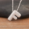 Light Aesthetic 26 A-Z Letters Sparkling Zircon Pendant Necklace Initials Alphabet For Women Lucky Jewelry Accessories - Image 25
