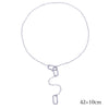 Sparking Sexy Star Charm Y Shape Long Necklace For Women Gold Color Plated Lariat Tiny Chain Wedding Jewelry - Image 13