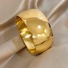 Smooth Stainless Steel Cuff Bracelet with Three Width Options - Image 2