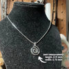 Handmade Y2K Whimsigoth Spiral Swirl Pendant Stainless Steel Snake Cord Necklace - Image 3