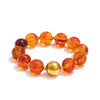 Multi-color Resin Round Beads Chain Statement Necklace Bracelet Stainless Steel Handmade Daily Jewelry Gift - Image 14