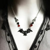 Punk Crystal Bead Chain Gothic Necklace for Woman Animal Horror Black Bat Punk Jewelry Gift Witch Choker Halloween Gift - Image 1