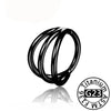 Titanium Triple Hinged Cartilage Earring Helix Piercing Nose Septum Rings Conch Clicker Metal Hoop Stud Body Jewelry - Image 9