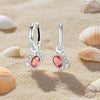 Silver Sweetheart Bow Earrings Round Donut Zircon Crab Ocean Earrings for Women Girls Jewelry - Image 3