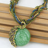 Multilayer Beads Chain Crystal Gem Stone Pendant Necklaces Boho Statement Jewelry - Image 20